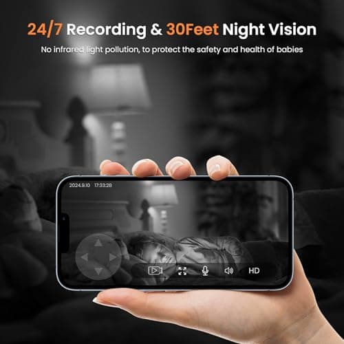 Indoor Security Camera with 360 Monitor, Home Cameras with 2-Way Audio, Night Vision, Motion Detection, Phone App, Cloud & SD Card Storage, Work with Alexa/Google, 2.4GHz WiFi and Bluetooth, 4 Pack 5