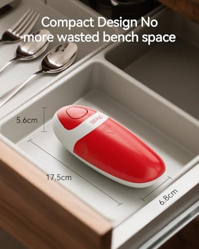 Phniti Handheld Electric Can Opener - Automatic Smooth Edge, Battery Operated for Seniors/Arthritis/Chefs - Fits All Can Sizes for Kitchen Use 9