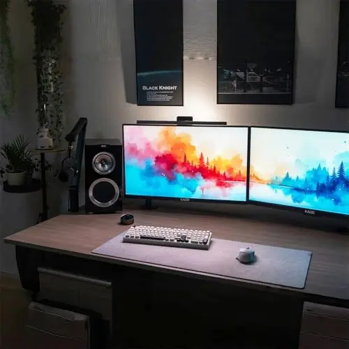 Kado Dual Monitor Setup - 2-Pack 27" 1920x1080 Computer Monitor 75Hz VESA Mount HDMI Office Gaming Built-in Speakers (E27 Dual Series) 5