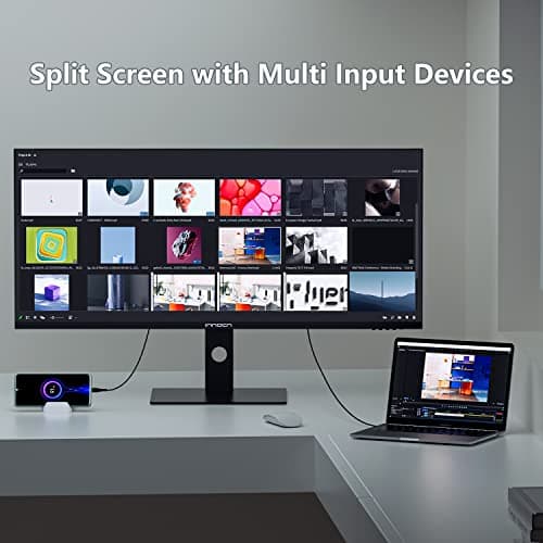 INNOCN 40C1R Ultrawide Monitor 40" WQHD 3440 x 1440p 144Hz FreeSync Premium HDR400 21:9 Computer Display 95% DCI-P3 500Nits IPS USB Type-C HDMI Tilt/Height Adjustable, Mountable 5