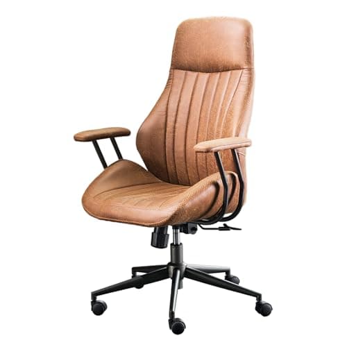 ovios High Back Ergonomic Office Chair, Brown