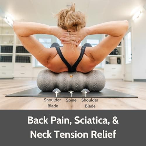 Rollga Foam Roller - High Density Foam Roller for Back Pain Relief, Deep Tissue Massage & Muscle Recovery. Physical Therapy Exercise Tool for Neck, Back, Legs, & Feet. Yoga & Pilates Roller 2