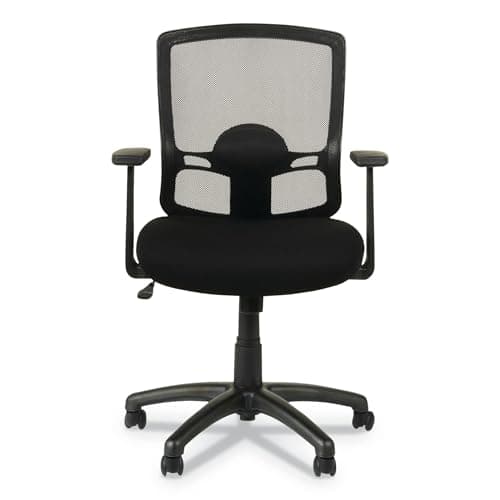 Alera Etros Series Mesh Mid-Back Chair, Supports Up to 275 Lb, 18.03" to 21.96" Seat Height, Black 4
