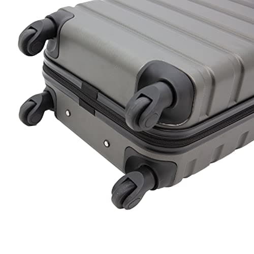 Travelers Club Harper Luggage, Charcoal, 22-Inch Carry-On 5