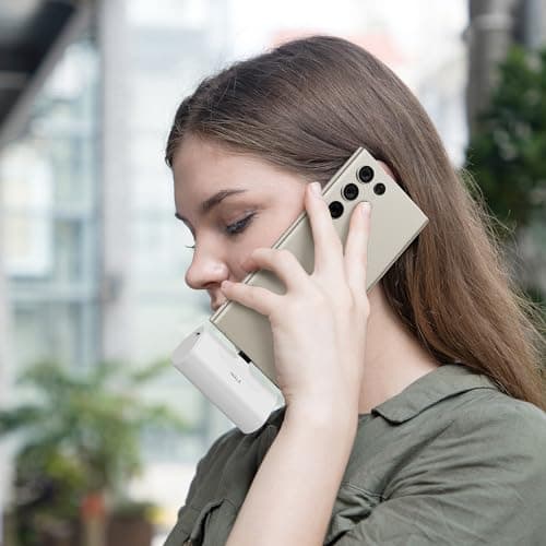 iWALK Small USB-C Portable Charger, 4500mAh Portable Charger for iPhone 17/16/15 Series Power Bank for Samsung Galaxy S25/S24/S23 Ultra, Z Flip 5, Note, Moto, LG, Google Pixel, White 8