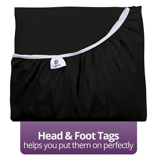 Grey Fitted Sheet Queen Only - Real 16” Inch Deep Pocket Queen Fitted Sheet - Best Fit for 14” - 18” Deep Pocket Mattresses - Soft Easy Care Bottom Fitted Bed Sheets Only - Queen Size - Medium Gray 6