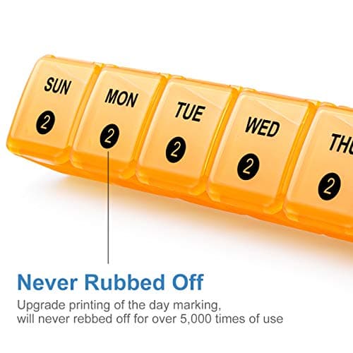 DANYING XL Monthly Pill Organizer 1 Time a Day with Dust-Proof Case, Extra Large 4 Weeks Pill Box Once a Day, 28 Days Pill Container 1 Per Day, Weekly Vitamin Case, Daily Medicine Organizer 5