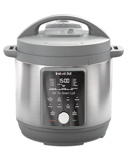 Instant Pot, 8-Quart Whisper Quiet 9-in-1 Electric Pressure Cooker, Slow Rice Cooker, Steamer, Sauté, Yogurt Maker, Warmer & Sterilizer, App With Over 800 Recipes, Stainless Steel, Duo Plus