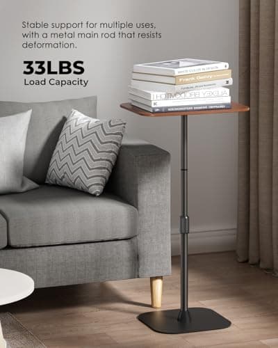 Viozon Floor Laptop Stand for Bed,Laptop Table, Small & Portable Standing Desk with Adjustable Height 26.7"-36.62", Quick Installation for Office,Conference Room, Living Room,Home Office,Bed/Sofa Side 6