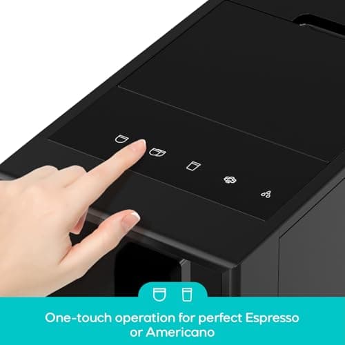 CASABREWS ACAFE PLUS Automatic Espresso Machine, 20bar Espresso Coffee Machine with Grinder and Milk Frother, Professional Coffee Maker with Touch Screen for Cappuccino and Americano, Black 5