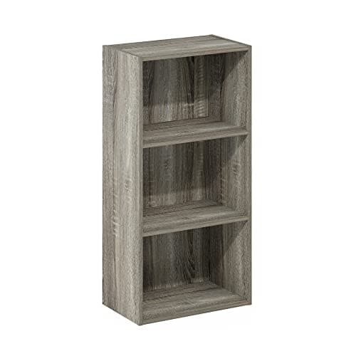Furinno Luder 3-Tier Open Shelf Bookcase, French Oak 5