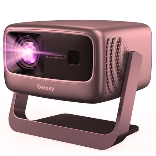 [2500 ANSI/ Official-NetfIix/360°Stand] Outdoor Projector with WiFi and Bluetooth, Auto Focus, Auto Keystone 4K Projector Native 1080P Support 50W DoIby Audio Smart Proyector