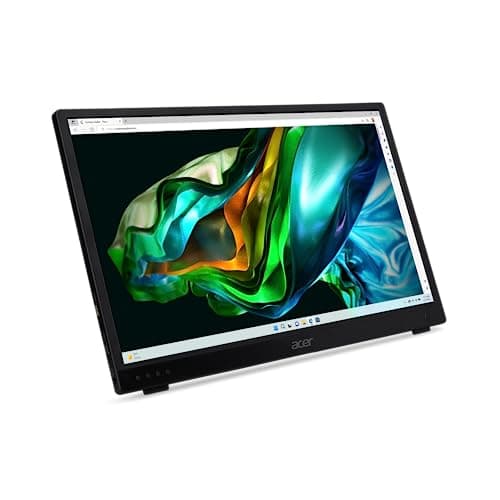 acer Portable Monitor PM181Q Abmiux 17.3" 1080P FHD IPS Gaming | Ultra Slim Portable Design | External Monitor for Laptop PC/Mac | Speakers | 1 x USB 3.1 Type-C Port, 1 x Mini HDMI & 1 x Audio Out 8