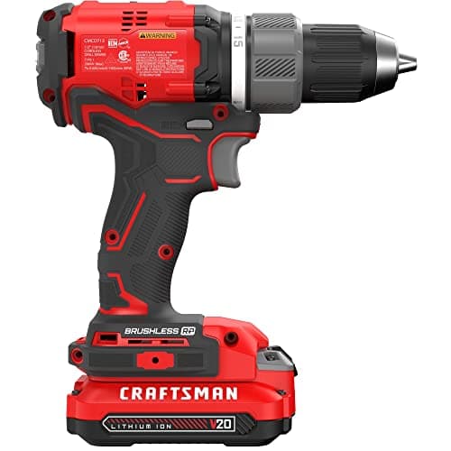 CRAFTSMAN RP+ Cordless Drill/Driver Kit, with 2 Batteries and Charger, Brushless (CMCD713C2) 5