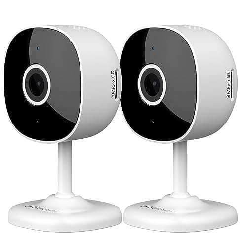 Galayou Indoor Home Security Cameras - 2K WiFi Surveillance Camera with Two-Way Audio for Baby/Pet/Dog/Nanny, Smart Siren with Phone App, SD/Cloud Storage, Works with Alexa & Google Home G7-2PACK