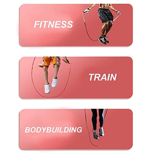 Speed Jump Rope - 360° Swivel Ball Bearing - Adjustable steel coated skipping rope- Aluminum Anti Skipping Handle -Fitness Training Boxing Sports Exercises -suitable for kids and adults(Black) 6