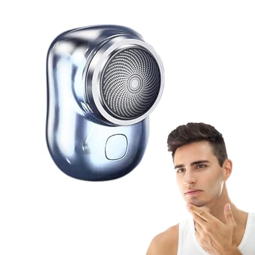 TLOPA Mini-Shave Portable Electric Shaver, Advanced Electric Shavers for Men, TLOPA Mini Shaver, Shaving Quickly Without Hurting The Skin, Suitable for Sensitive Skin (Silver)