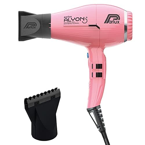 Parlux Alyon Pink Hair Dryer + M Hair Designs Hot Blow Attachment (Bundle) – Lightweight, Fast-Drying, Ionic Blow Dryer for Frizz-Free, Salon-Quality Styling