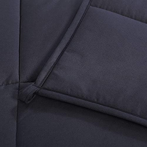 Dream Lab Plush 15lb Weighted Blanket with Removable & Washable Cover, Charcoal, 48" x 72" 12