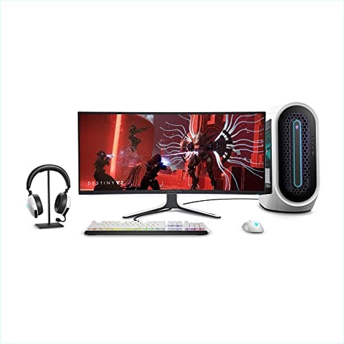 Alienware AW3423DW Curved Gaming Monitor 34.18 inch Quantom Dot-OLED 1800R Display, 3440x1440 Pixels at 175Hz, True 0.1ms Gray-to-Gray, 1M:1 Contrast Ratio, 1.07 Billions Colors - Lunar Light 15