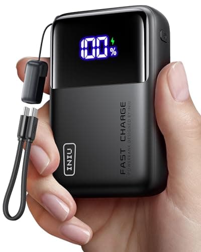 INIU Power Bank, 20000mAh 65W Ultra Compact USB C Laptop Portable Charger, PD QC Fast Charging 3-Output External Battery Pack for Laptop MacBook iPad Tablet Steam Deck iPhone 17 16 15 Pro Samsung S24