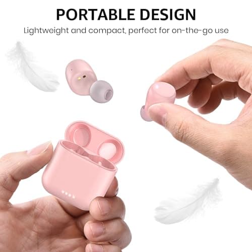 TOZO T6 Wireless Earbuds, Bluetooth 5.3 Ear Buds, Stereo Sound in Ear Headphones, 50 Hours Playtime, Wireless Charging Case, APP Customizable EQs, IPX8 Waterproof Earphones 5