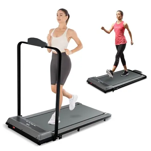HOWHAI Treadmill, Walking Pad, Treadmills for Home Foldable with Handle Bar, 6.2 MPH Running Treadmill with Remote Control and LED Display, Running Machine for Home Office Use (300lbs Capacity)