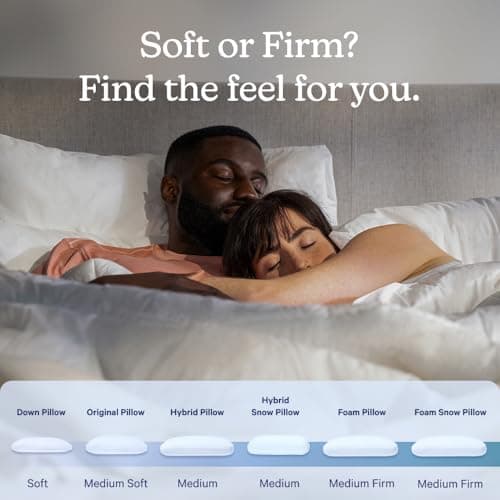 Casper Sleep Original Pillow, Standard Size – Medium Soft Feel, Down-Alternative Fill, Supports Side, Back & Stomach Sleepers, Neck Pain Relief, Machine Washable 6