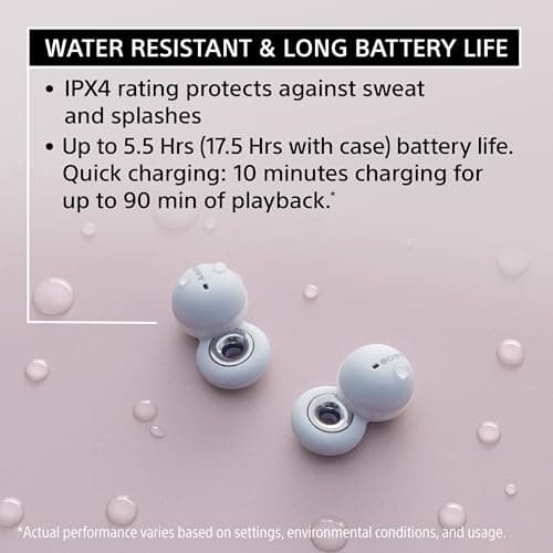 Sony LinkBuds Truly Wireless Earbud Headphones with an Open-Ring Design for Ambient Sounds and Alexa Built-in, Bluetooth Ear Buds Compatible with iPhone and Android, Gray 7