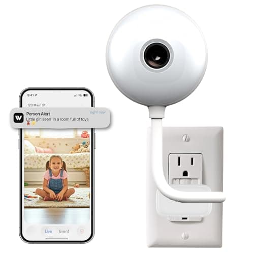Recmoment Indoor Security Camera,2K 2.4G WiFi Baby/Pet/Dog/Nanny Cameras for Home Security,AI descriptive Notification, AI Cameras with 2-Way Talk, Color Night Vision, AI Smart Detection,911Emergency
