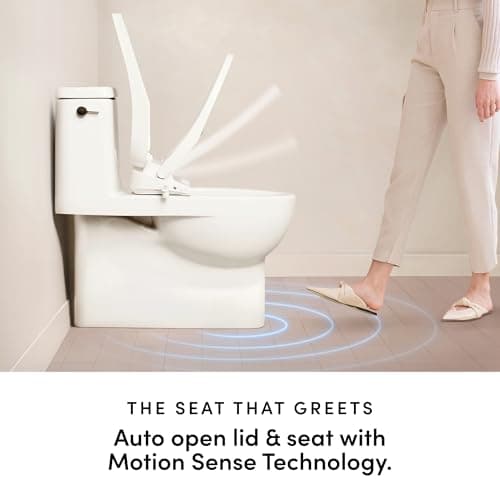 TUSHY Aura Luxury Electric Bidet Seat | Heated Toilet Seat with Temperature Control, Self-Cleaning Nozzle, Instant Adjustable Warm Water & Dryer (Remote Control & Auto Open, Soft Close Lid), Elongated 7