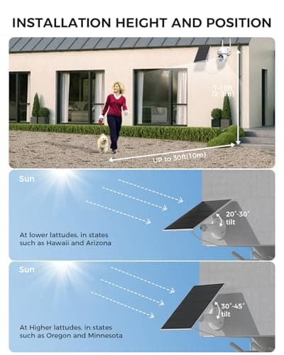 Hiseeu Solar Camera Wireless Outdoor, Home Security Camera System, 2.4G & 5G WiFi, Solar-Powered 4MP 8 Cam-Kit, Color Night Vision, 360° View, Pan & Tilt, 1TB HDD Local Recording, No Montly Fees 7