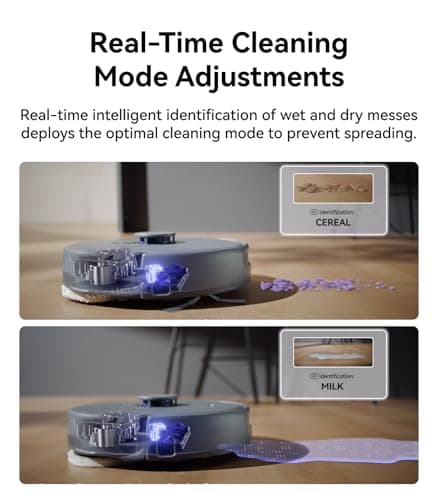 NARWAL Freo Z10 Ultra Robot Vacuum and Mop Combo, Dual RGB Cameras and Chips, AI Avoidance, 8N Corner to Edge Deep Cleaning, Dry-Wet Separation, 18000Pa, Hot Water Wash & Self-Emptying, Gray 9