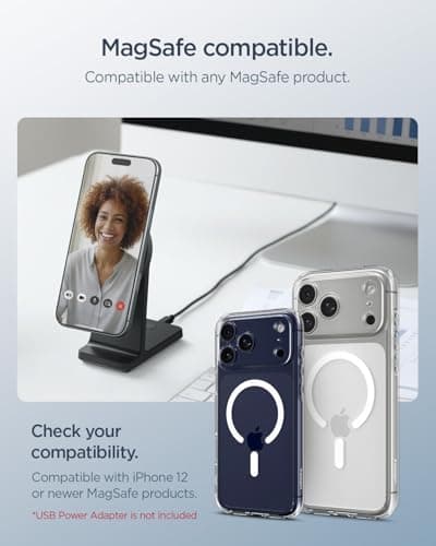 Spigen for MagSafe Charger, Qi2 15W Wireless Cooling Fan OneTap Pro 3 Cryomax (MagFit) Compatible with iPhone 17/16/15/14/13/12 Pixel 10 Pixelsnap Magnetic Cases & More, Sleep Friendly - Stand 7