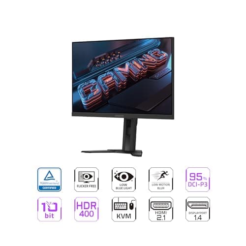 GIGABYTE M27U Advanced (SA) - 27" SS IPS Gaming Monitor - UHD 3840x2160-160Hz - 1ms MPRT - AMD FreeSync Premium - Type C KVM - HDMI, DP, Type C - Height Adjustable - Black 2