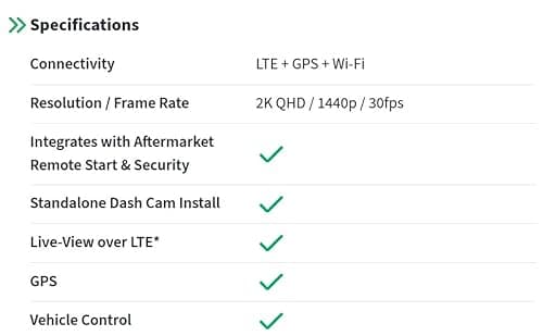 Drone XC 2K LTE/Wi-Fi/GPS Dash Camera with aftermarket Remote Start & Security Alarm System Integration 8