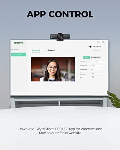 WYRESTORM 4K Webcam with AI Tracking, 120° FOV Wide Angle, Auto Framing, 90fps, 8X Digital Zoom, Dual AI Noise-canceling Mics, Video Conference Room Camera, Zoom Certified, Works for Microsoft Teams 8
