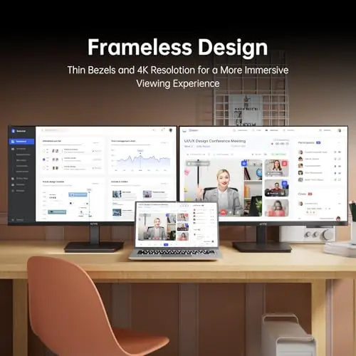 KTC 27 Inch 4K UHD(3840 * 2160) Computer Monitor - IPS Monitor, 60hz, HDR400, Anti-Blue Light Screen, DCI-P3 95% 125% sRGB, Support FreeSync and GSync, PC Monitor for Design, Work,Casual Gaming 7