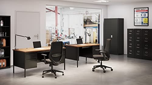 Office Dimensions Commercial 4 Drawer Letter Width Vertical File Cabinet, 25" Deep - Black 6