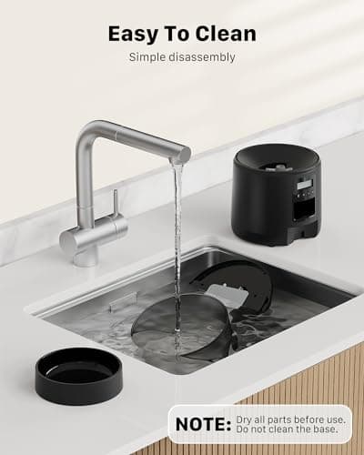 BEMOONY Automatic Cat Food Dispenser - 1-6 Meals, Customized Feeding Schedule for Cats & Dogs - 3L Capacity with Desiccant Bag 9