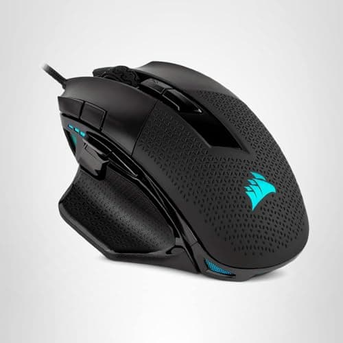 Corsair NIGHTSWORD RGB Gaming Mouse for FPS, MOBA - 18,000 DPI - 10 Programmable Buttons - Weight System - iCUE Compatible - Black 9