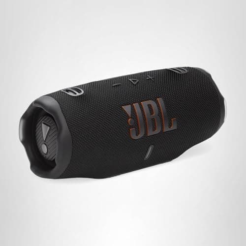 JBL Charge 6 - Portable Waterproof & Drop-Proof Bluetooth Speaker, Bold JBL Pro Sound with AI Sound Boost, 28Hrs of Playtime, Built-in powerbank & Comes with a Sturdy/Removable Carrying Strap (Black) 12