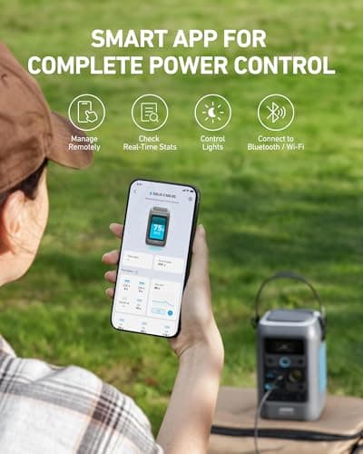 Anker SOLIX C300 DC Power Bank Station, Outdoor 288Wh Portable Power Station, LiFePO4 Battery, 300W Solar Generator, for Camping, Traveling, and Emergencies (No Wall Charger Included) 8