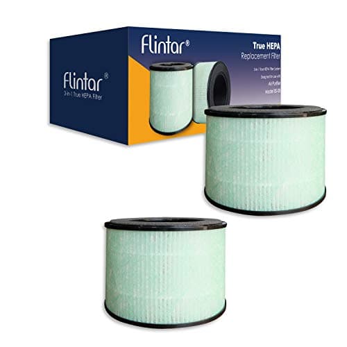 Flintar BS-08 Replacement Filter, Compatible with PARTU BS-08 Air Purifier, Better Filtration and Odor Reduction, 2-Pack