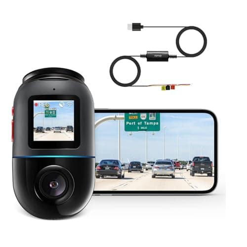 【Dash Cam X200+Hardwire Kit UP03】 70mai Dash Cam Omni X200, 360° Rotating, Built-in 128GB eMMC Storage, 24 Hour Parking Surveillance, AI Motion Detection, Low Voltage Protection
