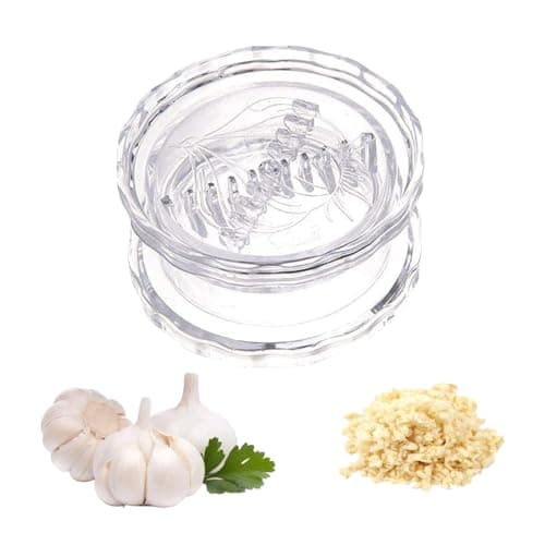 Transparent Manual Garlic Twist, Multi-Functional Mincer & Grinder for Garlic, Onion, Ginger, Herbs, Nuts, Impact Resistant Kitchen Gadget & Home Accessory