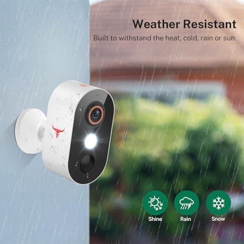 Novaquill Security Cameras Wireless Outdoor, 1080P Battery Powered WiFi Surveillance, Indoor Home Camera with 2-Way Audio, AI Human Detection, Color Night Vision, Cloud Storage, Live View (1 Pack) 6