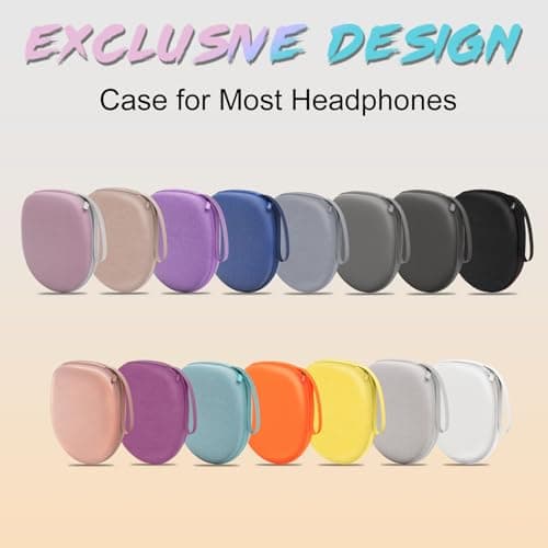 Headphone Headset Case Compatible with JBL/Anker/Sony/BERIBES/KVIDIO Wireless On-Ear Headphones, Black 5