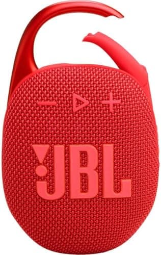 JBL Clip 5 - Portable Wireless Bluetooth Speaker - Red (Renewed Premium)