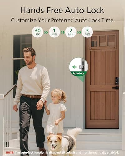 Philips Fingerprint Keyless Entry Door Lock, Electronic Door Lock with Touchscreen, Long-Lasting Battery, Auto Locking, One-Time Code, Keypad Deadbolt, One-Touch Locking, Matte Black 5